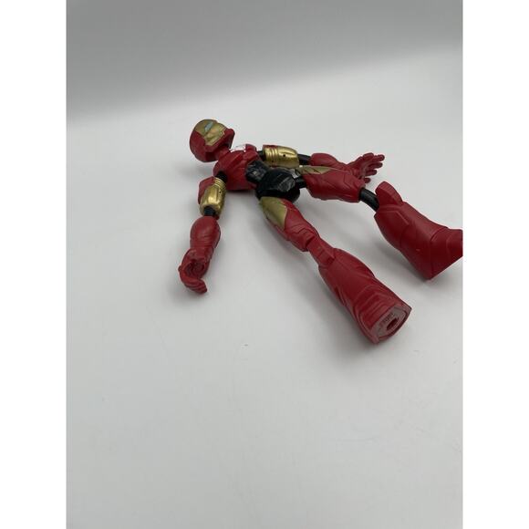 Marvel Hasbro Avengers Iron Man Bend & Flex 2019 Gold Red Action Figure 6" toy - Picture 3 of 7